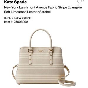 Kate Spade Larchmont Avenue Fabric Stripe Evangelie